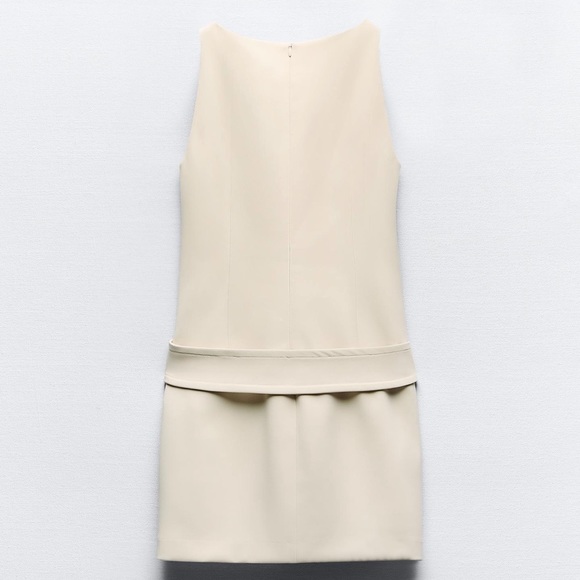 ZARA BELTED MINI DRESS - Picture 4 of 5
